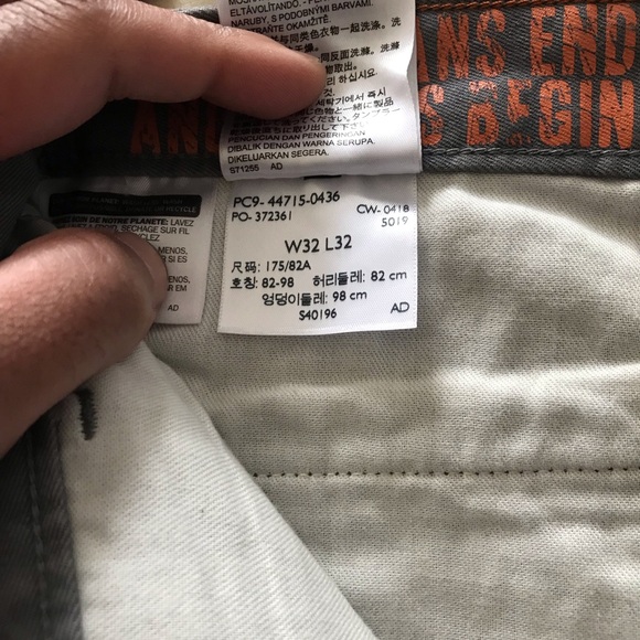 Dockers slim tapered grey khaki pants, alph@ male collection - Picture 7 of 8